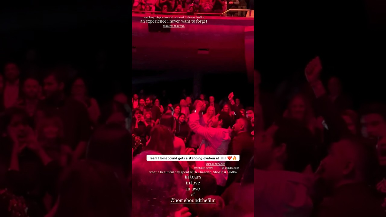 Team Homebound gets a STANDING OVATION at TIFF🔥❤️ 