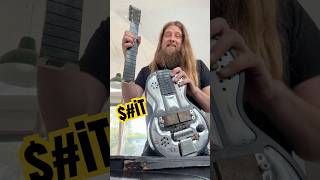 Rare Guitar Falls To Its Death!  #luthier #electricguitar #guitar #rickenbacker #electro