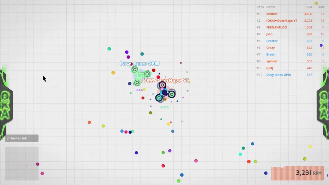 New Team Game Mode Spinz.io | 111 Kills In Team Mode