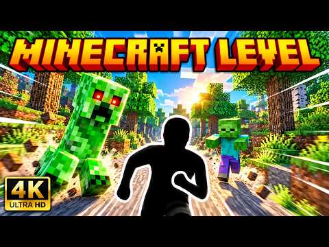 Immersive Interactive Warm Up 4K | ⛏️ MINECRAFT ESCAPE – 7 Levels & 3 Bosses | Full Body #1