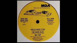 MC QP – Hello Baby / I'm Hard  (MDA Records 1985)