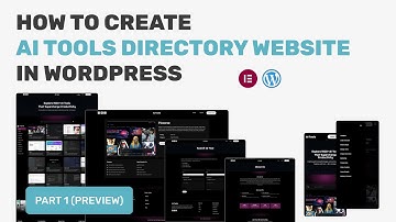Create AI Tools Directory Website In Website using Elementor | Wordpress Tutuorial 2025