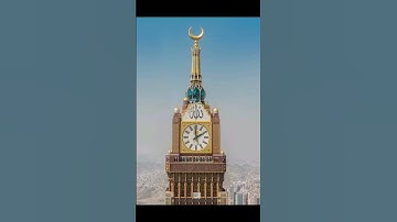 "Beautiful View of Makkah Clock Tower (Abraj Al-Bait)"#makkah tower#makkah clock #makkah abrajAlbait