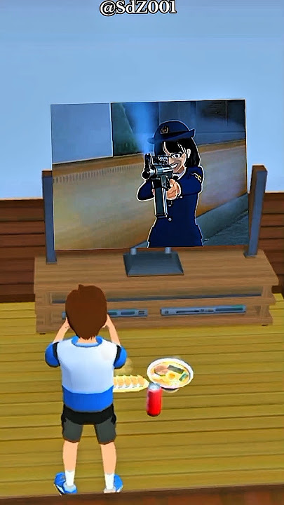 YUTA MENIKMATI SUASANA SANTAI🙄🤔‼️NGEMIL SAMBIL NONTON TV👍😍😁‼️ #sakuraschoolsimulator#SHORTS#santai