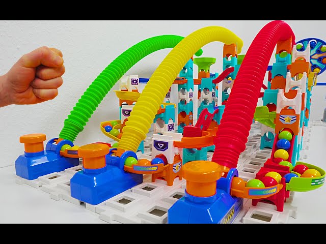 Vtech Marble Rush with Pop Tubs ASMR, Marble Run Challenges