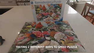 Testing 2 different ways to speed puzzle