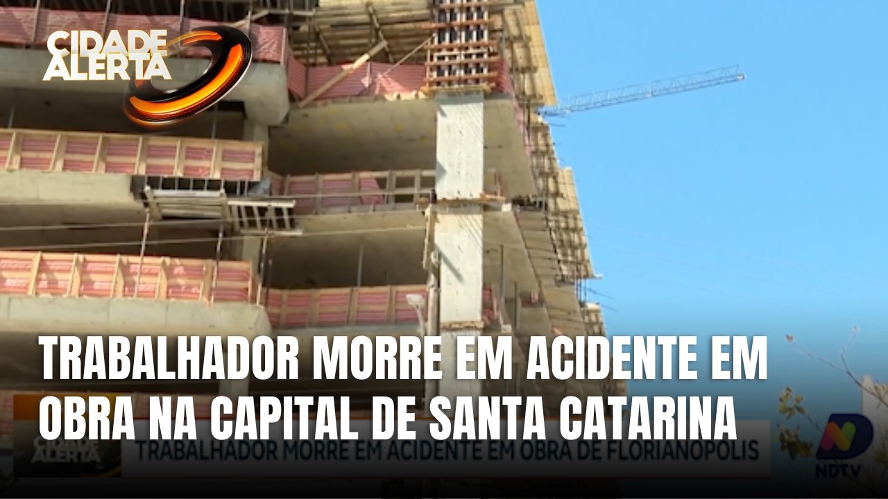 Acidente em obra de Florianópolis deixa trabalhador de 51 anos morto