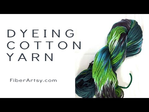 How to Dye Cotton Yarn! Super Easy!