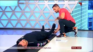 فحص التوازن العضلي والمجال الحركي لمفاصل العمود الفقري باستعمال جهاز (Hoggan MicroFET 3)
