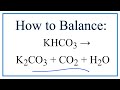 Balancing Chemical Equations Concepts