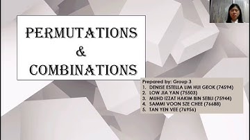 Permutation and Combinations - G3