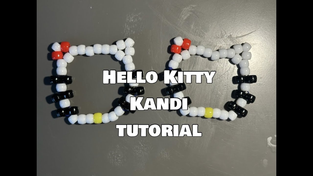 Hello kitty kandi tutorial 
