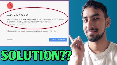 "YOUR CLOCK IS BEHIND" - FIX PROBLEM SOLVE IN BENGALI || BANGLA COMPUTER TIPS ||