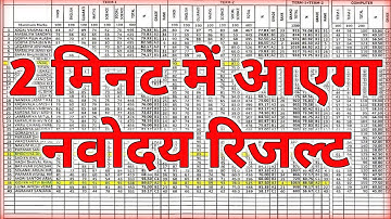 Navodaya Result 2024 Navodaya class 6th Result Date 2024 Navodaya Result Kab aayega Jnv Result Date