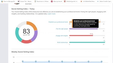 How to see and use Social Selling Index SSI on LinkedIn