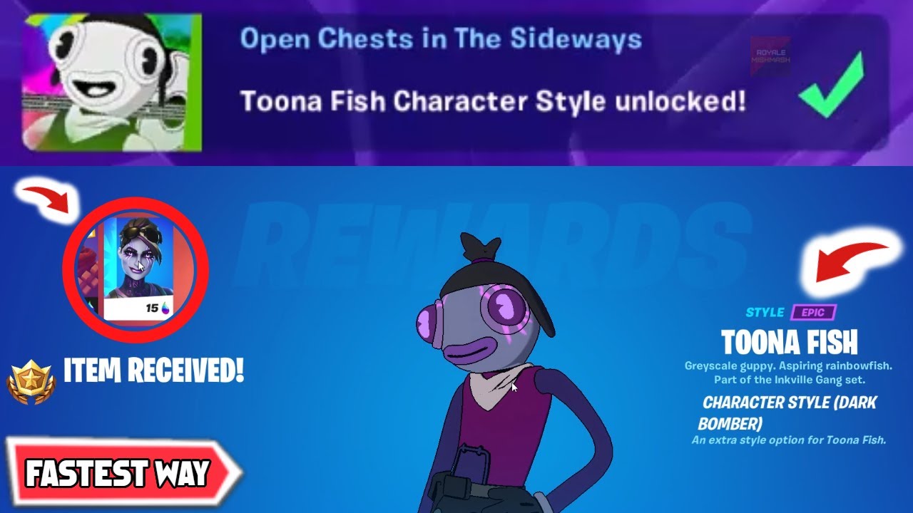 Toona Fish Styles *DARK BOMBER* Unlocked (Open Chests in the Sideways)! Toona Fish DARK BOMBER!