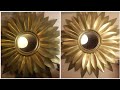 Diy Metallic Gold Vintage Mirror/ Inexpensive Wall Decorating Idea!