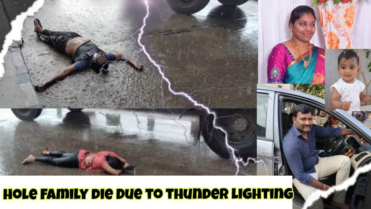 Hole family die due to thunder lighting  ⚡| At manchriyal flyover | nnetv