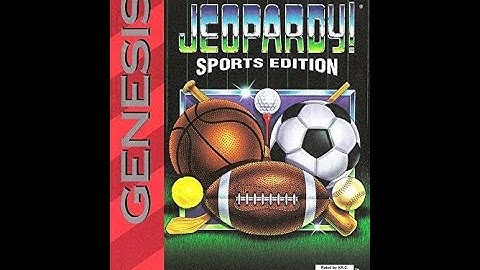 Sega Genesis Jeopardy! Sports Edition ORIGINAL RUN Game #1