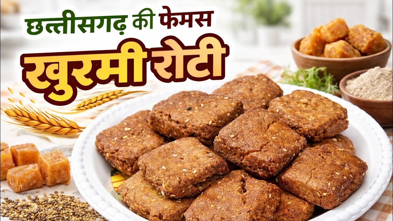 छत्तीसगढ़ की फेमस खुरमी रोटी | Crispy Khurmi Roti Recipe