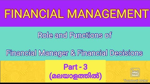 FINANCIAL MANAGEMENT | MODULE - 1: Introduction to Finance | Part - 3/Calicut University 3rd Sem BBA
