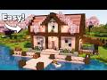 Minecraft: Cherry Blossom Starter House | Tutorial🏠
