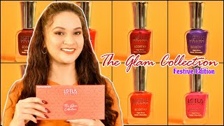 Lotus Herbals 5-Free Ecostay "The Glam Collection" nail polishes || Swatch & Review 🩷❤️💜✨️ Lotus Nails St Cloud Fl