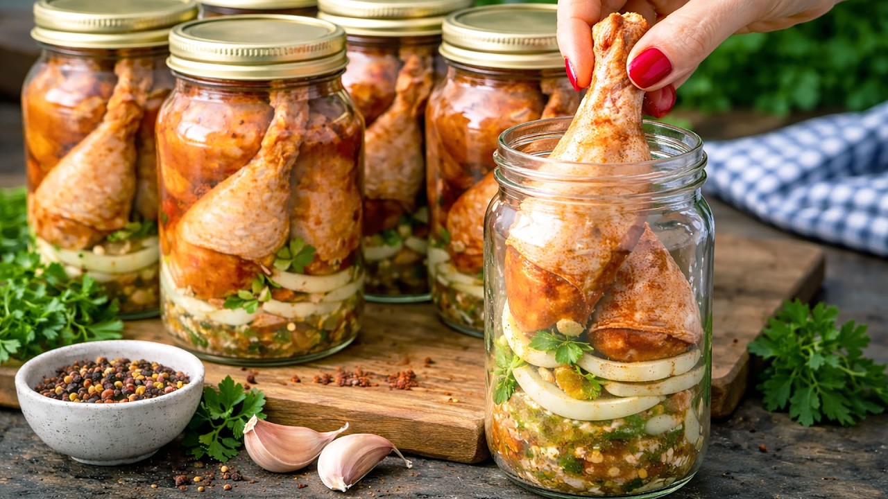 война научила меня вовремя готовиться! консервированная курица в банке! консервация продуктов!