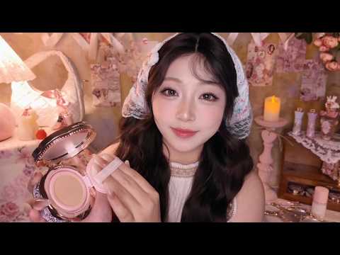 【ASMR】春のうさぎメイクしてあげる🌸フォトスタジオ撮影準備ロールプレイ｜パーソナルアテンション