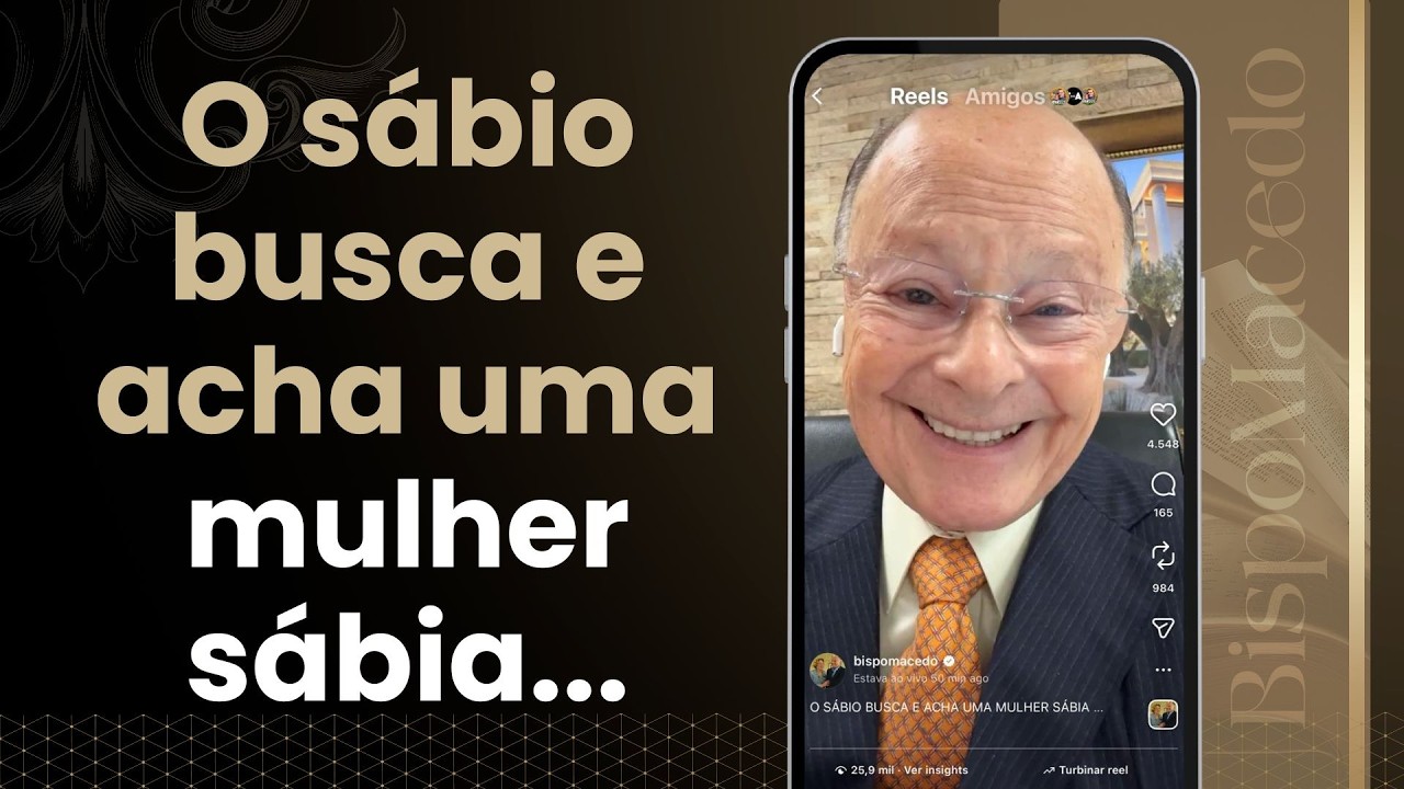 O sábio busca e acha uma mulher sábia... - Meditação Matinal 08/03/26
