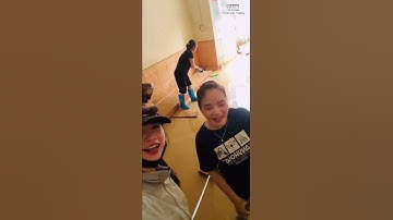 Em gái dọn nhà sau mưa bão và chốt đừng chúc tiền vào như nước nữa nhé sợ lắm ! #shorts #trend #fyp