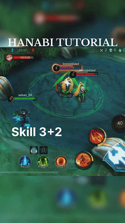 Hanabi skill combo tutorial ✅ #mobilelegends #mlbb #hanabi
