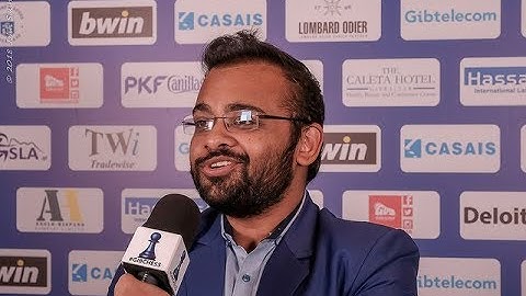 Round 6 Gibraltar Chess post-game interview with Abhijeet Gupta