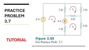 Practice Problem 3.7 Fundamental of Electric Circuits (Alexander/Sadiku) 5th Edition - Superloop