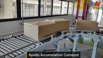 Accumulation Conveyors For Cartons Transfer in Warehouse