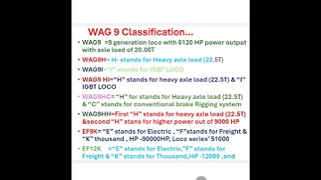 WAG9 loco classification | classification of WAG 9 loco | type of wag 9 looc #locomotive#indian rail