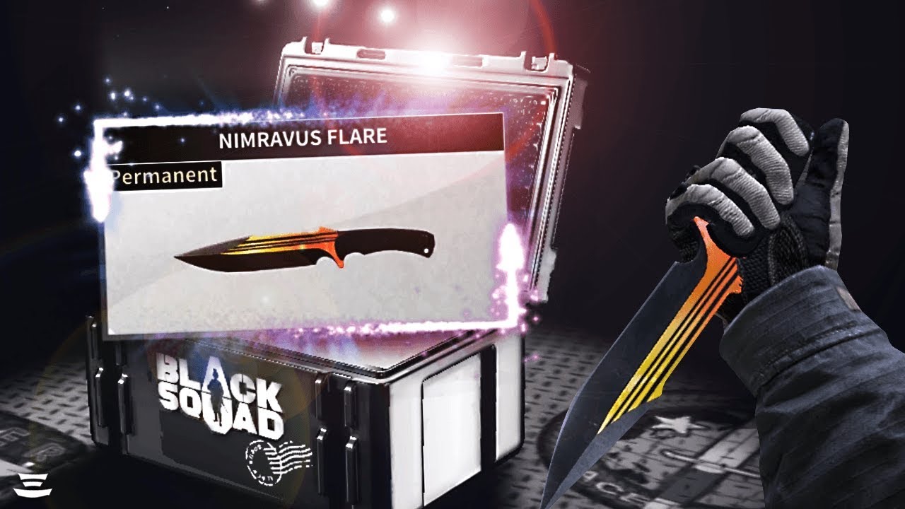 MY FIRST KNIFE! Unboxing Nimravus Flare For A Case! (Black Squad)