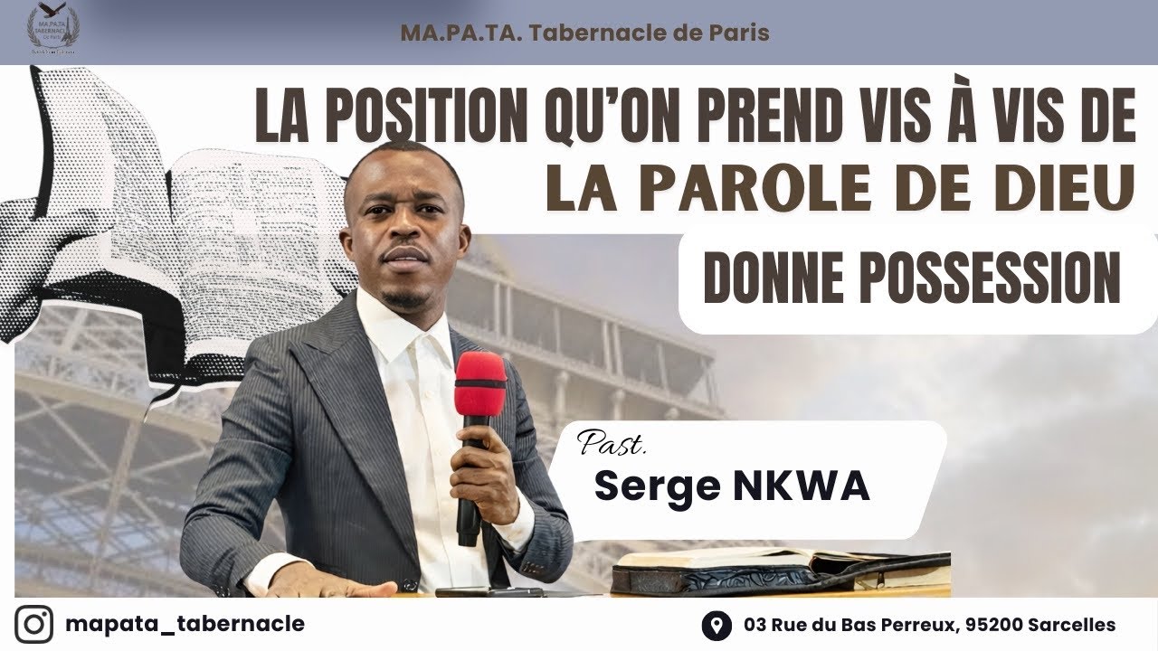 PASTEUR SERGE NKWA : CULTE DU DIMANCHE 01 MARS 2026