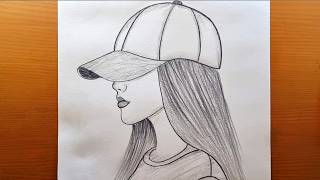 Como desenhar uma garota de forma simples – Um guia para desenhar uma garota bonita usando chapéu
