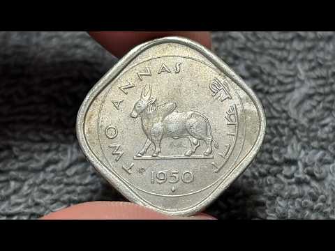 1950 India 2 Annas Coin • Values, Information, Mintage, History, and More