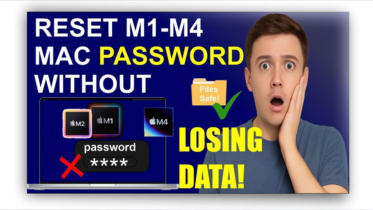 RESET M1 -M4 MACBOOK PASSWORD WITHOUT LOSING DATA - YouTube