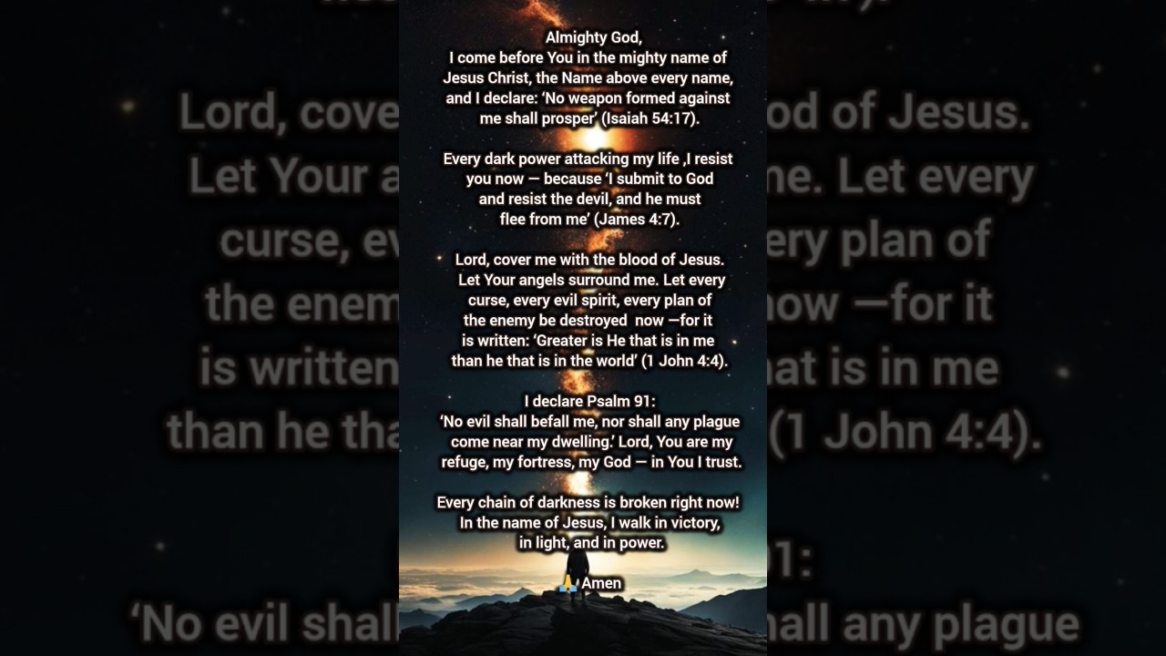No Weapon Shall Prosper! 🔥 Powerful Prayer to Break Every Curse and Defeat Darkness | Isaiah 