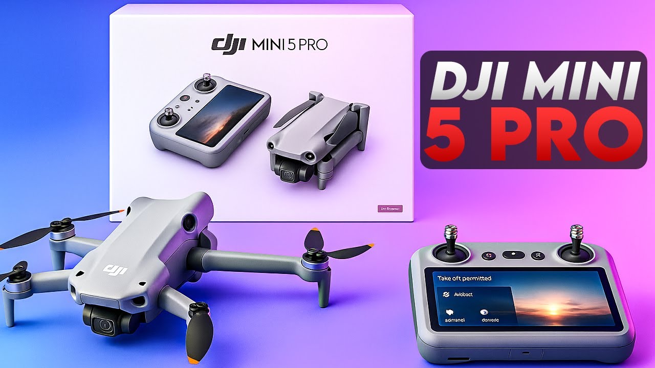 Drone DJI Mini 5 Pro dengan lensa F1.8, baling-baling click-on, dan durasi terbang hingga 52 menit untuk perekaman udara profesional./@CameraInsights