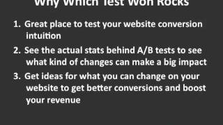 Split Testing Tip: Get A/B Testing Ideas at WhichTestWon.com