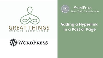 Adding a Hyperlink in Wordpress Post or Page