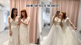 COME WEDDING DRESS SHOPPING WITH US | Lesbian couple