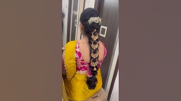 Engagement Bridal Hairstyle | #shorts #messyhairstyles | Kalpanatrends