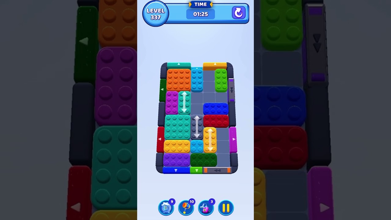Color Block Jam Level 337 Solution Walkthrough