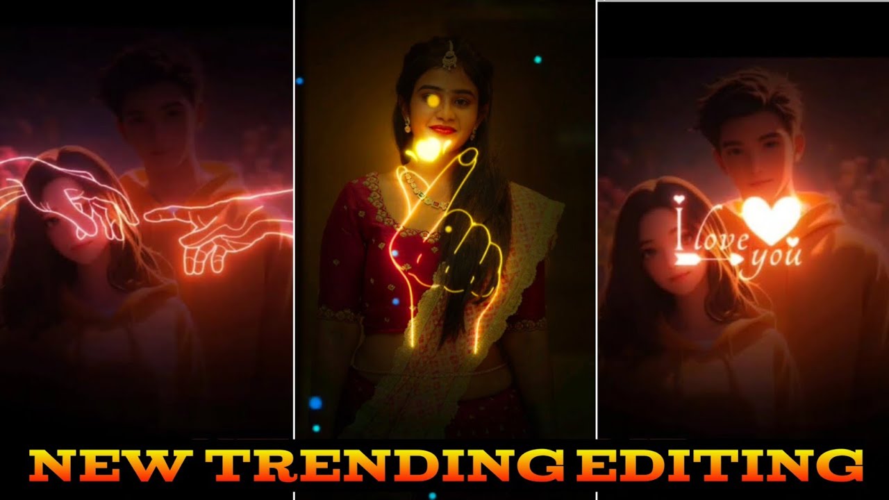 Hard Light Trending Reels Video Editing | Neon text Video Tutorial | Glow Effect Video Editing