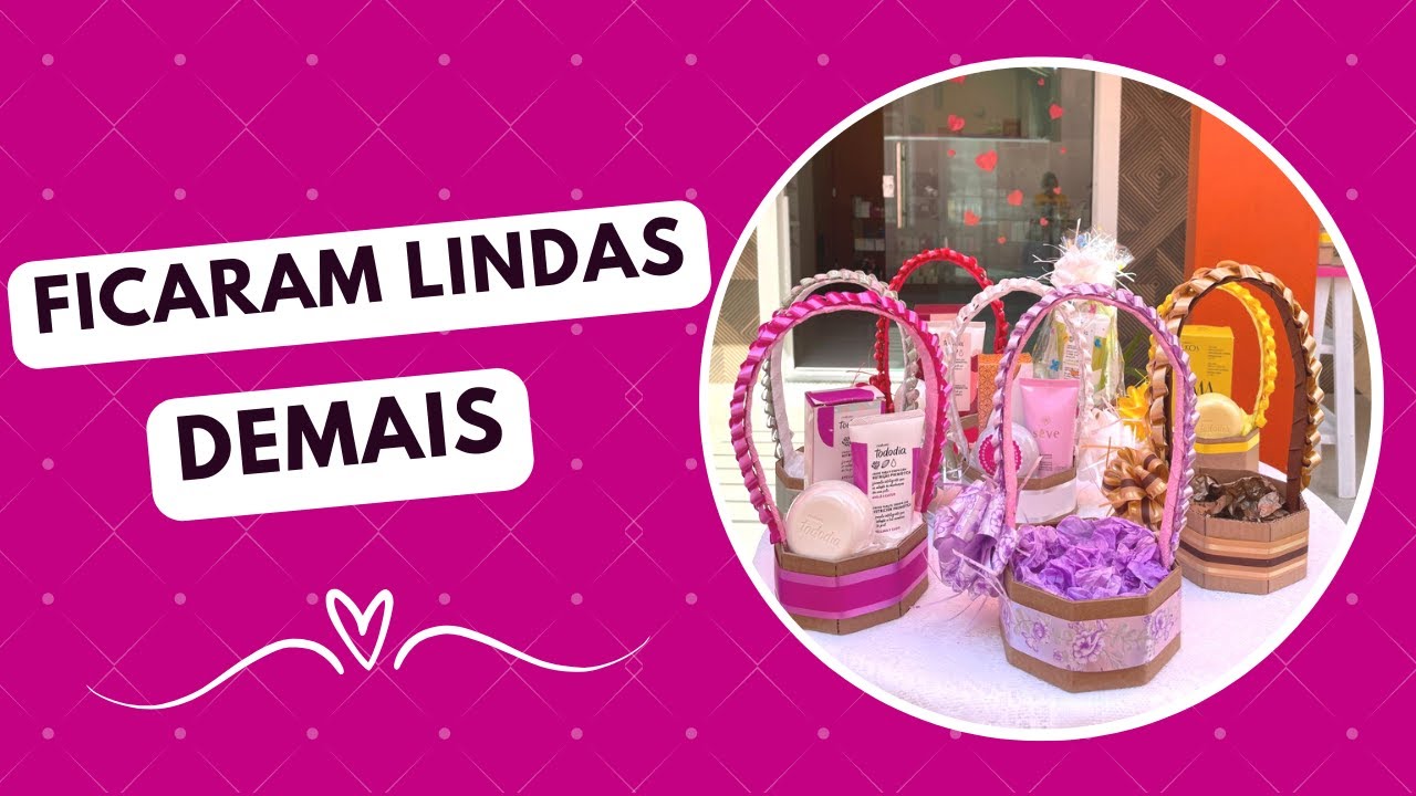 COMO FAZER UMA CESTA PEQUENA DE PAPELÃO